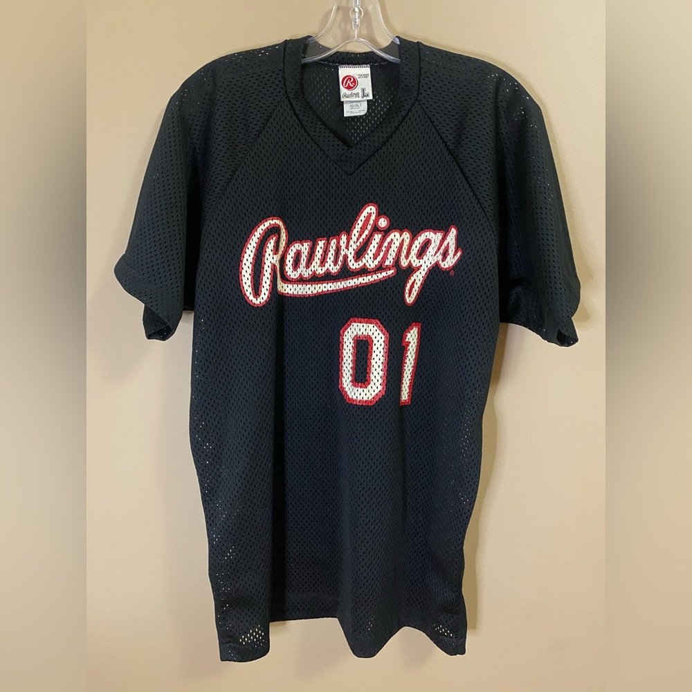 Vintage Rawlings Black Mesh Jersey